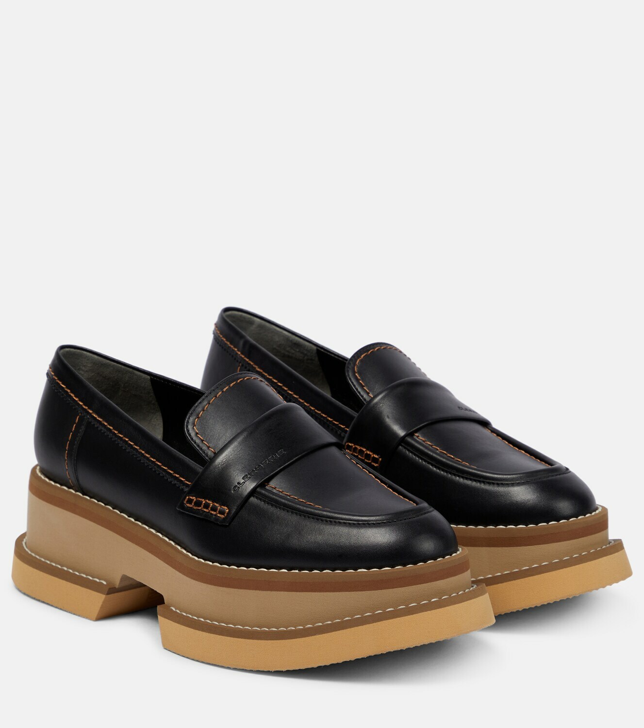 Clergerie - Banel leather platform loafers Clergerie