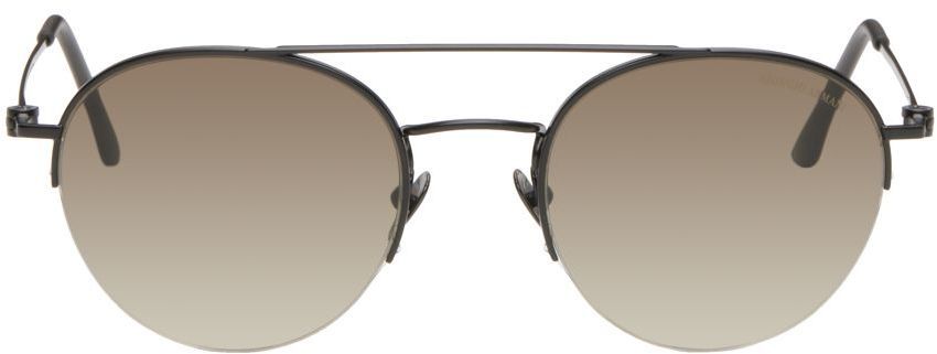 Photo: Giorgio Armani Black Oval Sunglasses