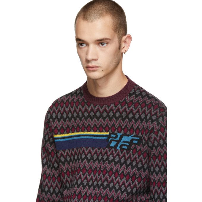 Prada Multicolor Patterned Logo Sweater Prada