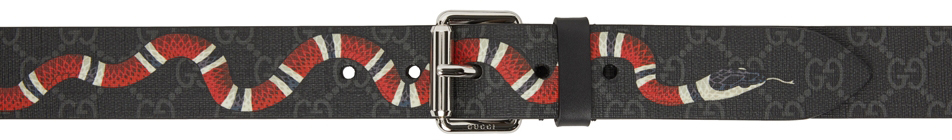 Photo: Gucci Black GG Monogram Belt