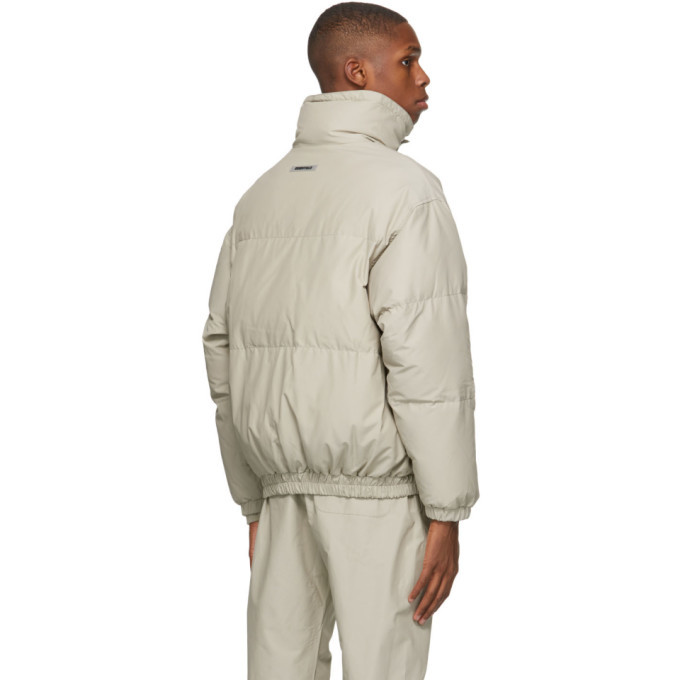 Essentials Beige Puffer Jacket Essentials