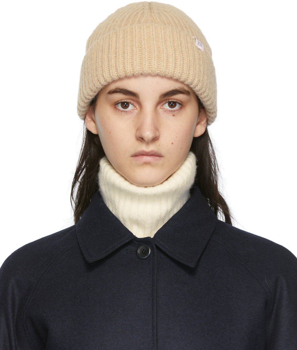 bark solnedgang Løft dig op Norse Projects Beige Gudrun Alpaca Beanie Norse Projects