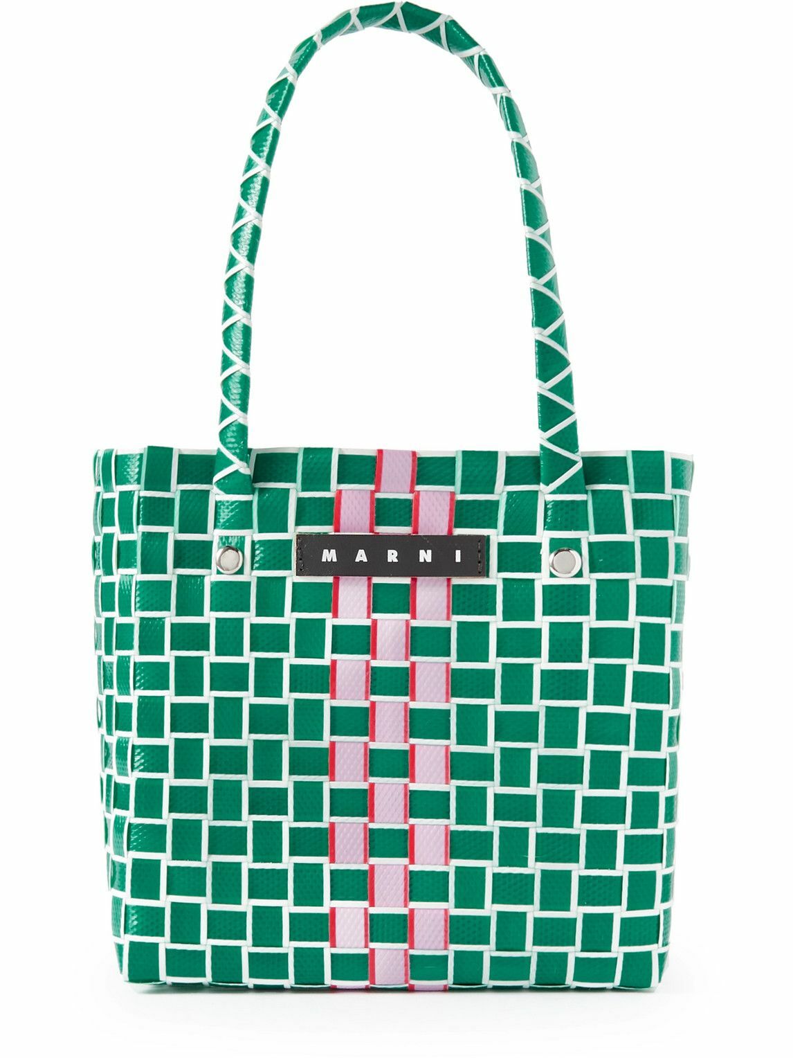 MARNI KIDS - Woven Textured-Leather Tote Bag