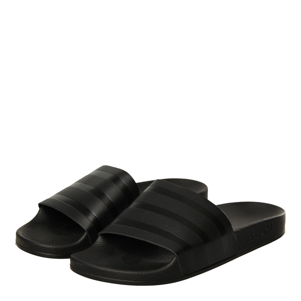 Adilette Slide - Black Leather adidas
