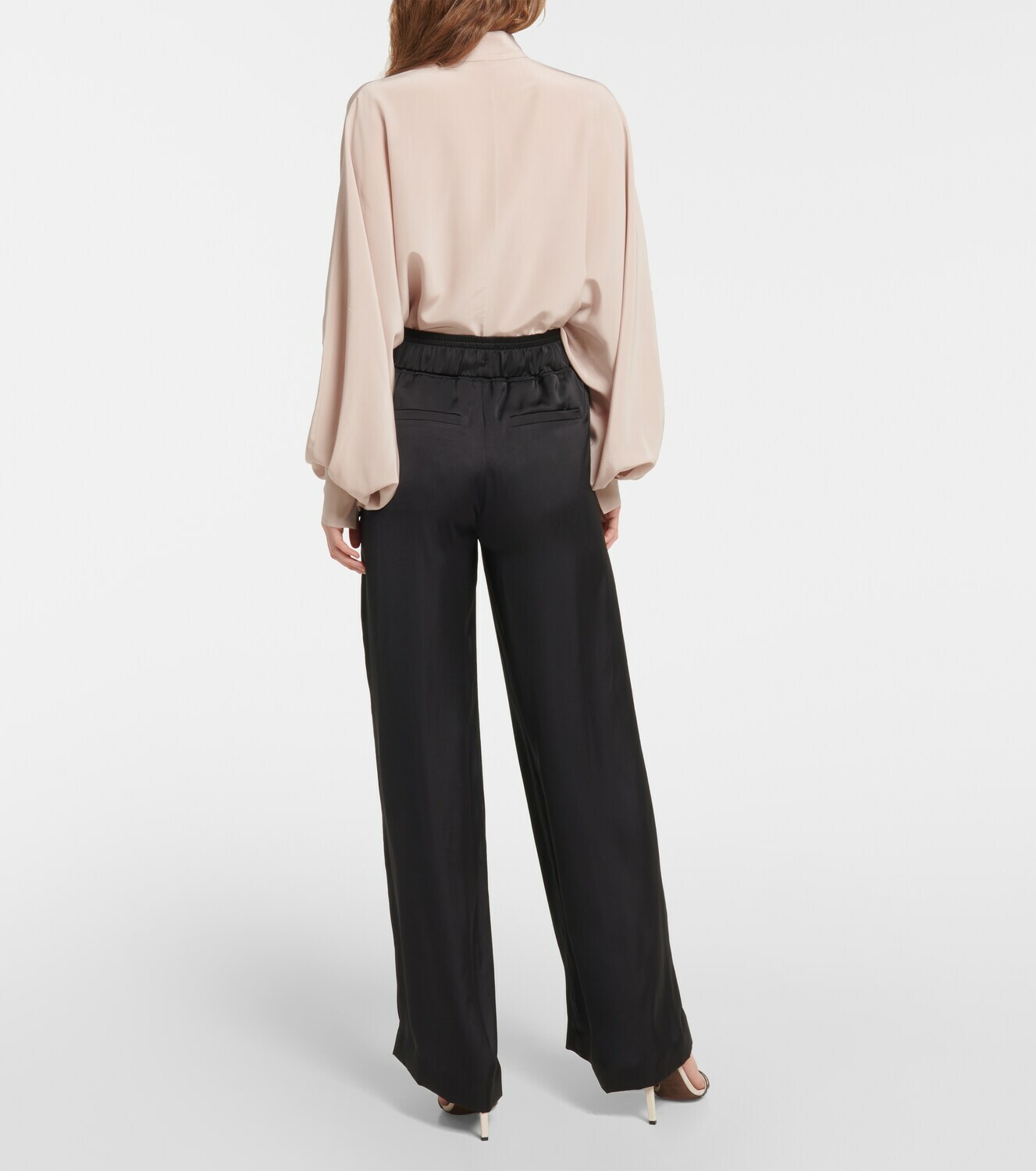 Brunello Cucinelli - Wide-leg satin pants Brunello Cucinelli