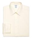 Brooks Brothers Men's Regent Regular-Fit Dress Shirt, Non-Iron Point Collar | Ecru