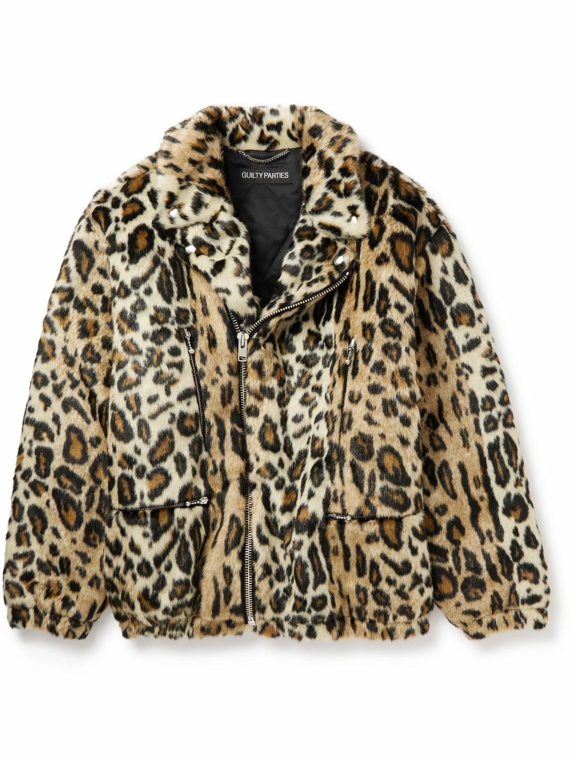 Wacko Maria Leopard Pullover Boa Fleece Jacket Wacko Maria