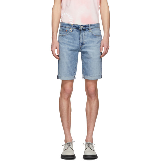 Levis Blue Denim 511 Slim Cut-Off Shorts Levis