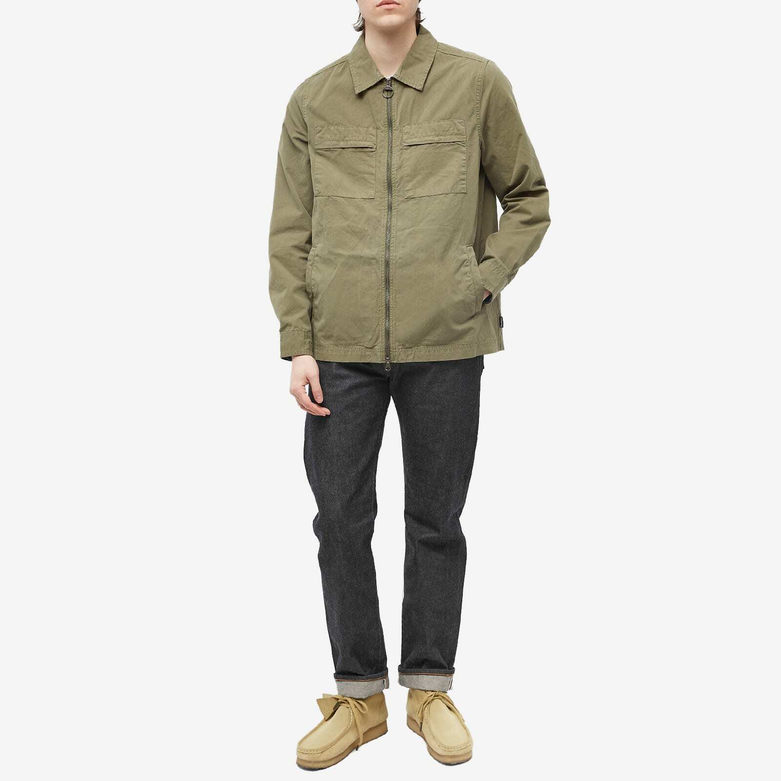 Barbour Men's Tollgate Overshirt in Agave Green Barbour