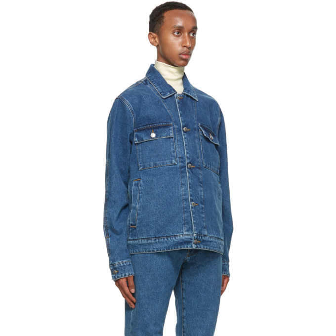 Nanushka Blue Denim Pax Jacket Nanushka