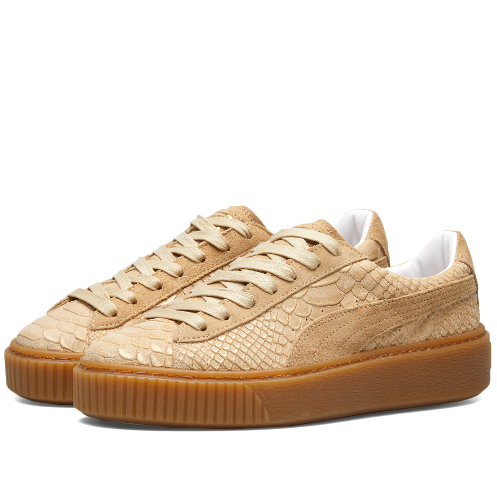 puma exotic skin platform sneaker