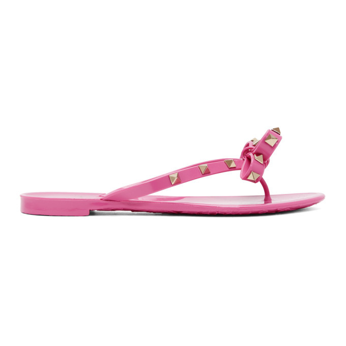 pink valentino jelly sandals