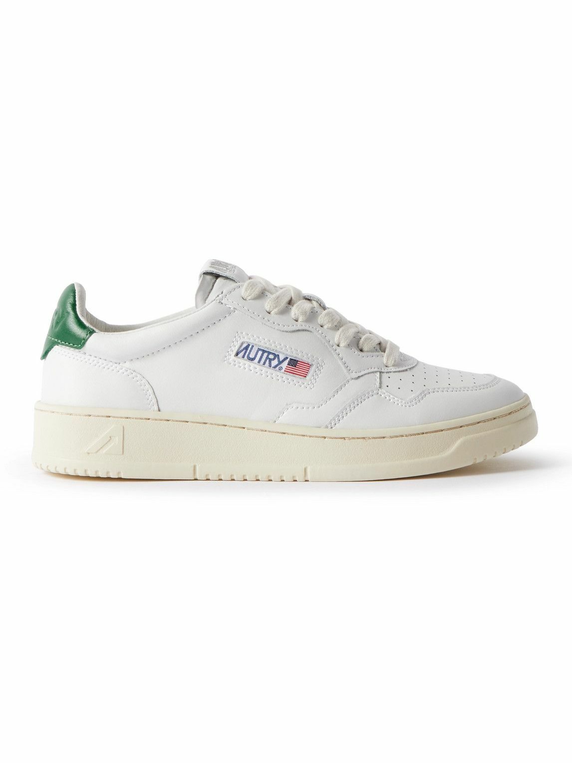 Autry - Medalist Two-Tone Leather Sneakers - White Autry