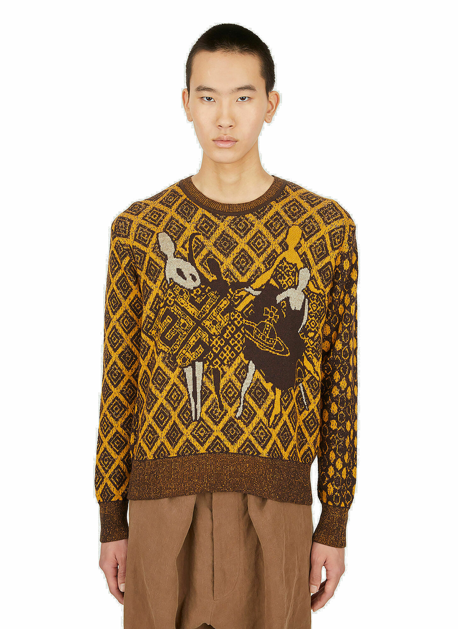Vivienne Westwood - Final Patched Sweater in Yellow Vivienne Westwood