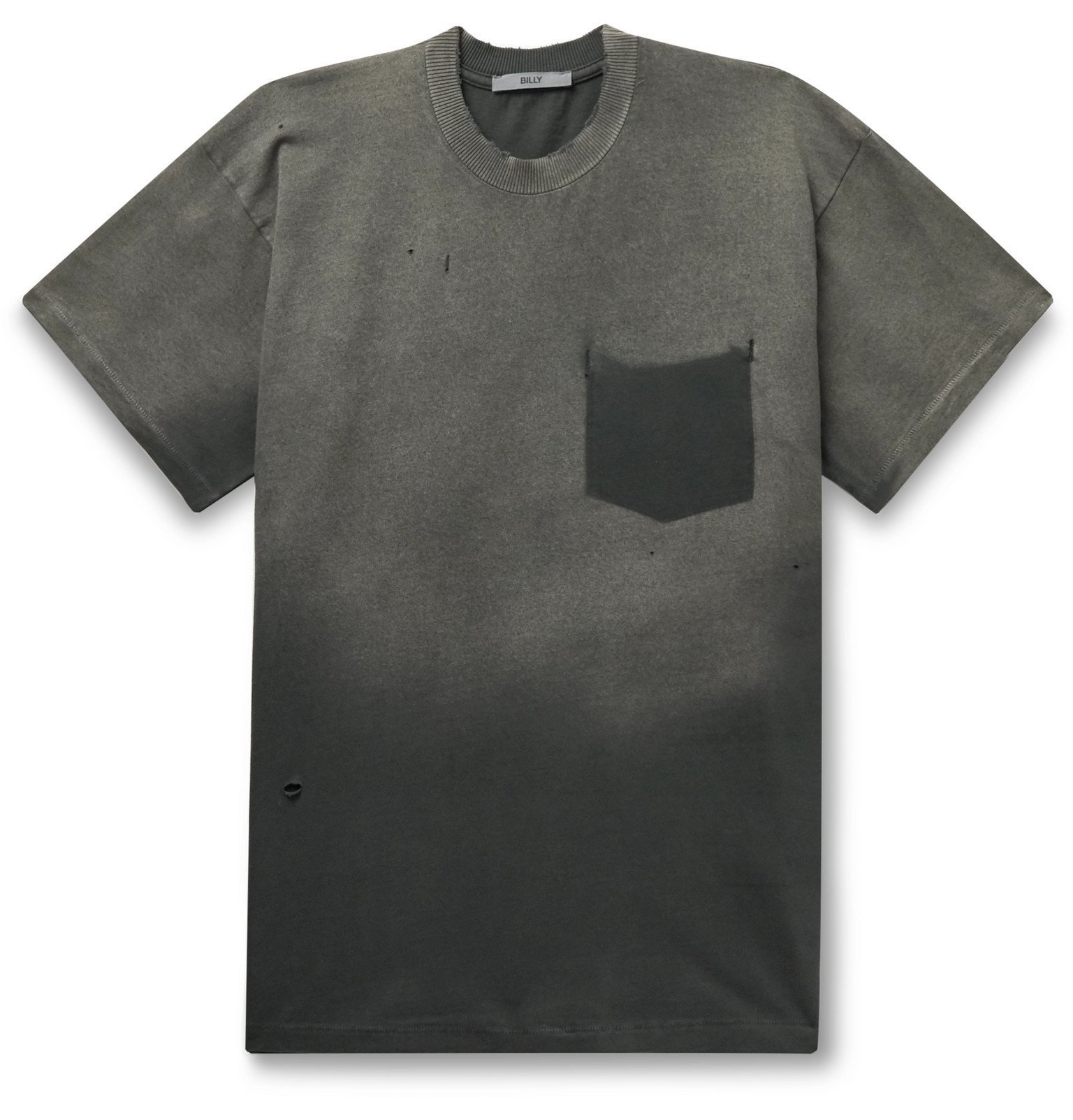 gray shirt bleached