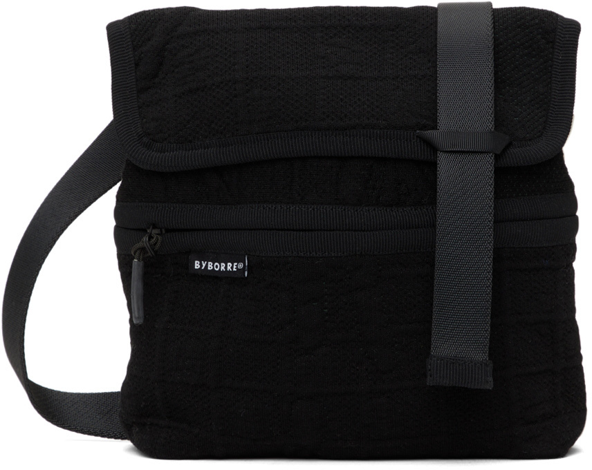 BYBORRE Black Knit Messenger Bag BYBORRE