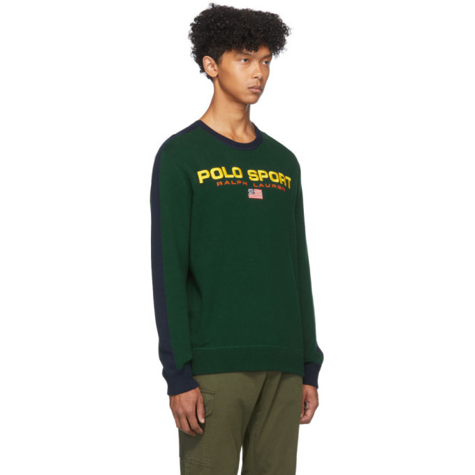 polo sport green sweatshirt