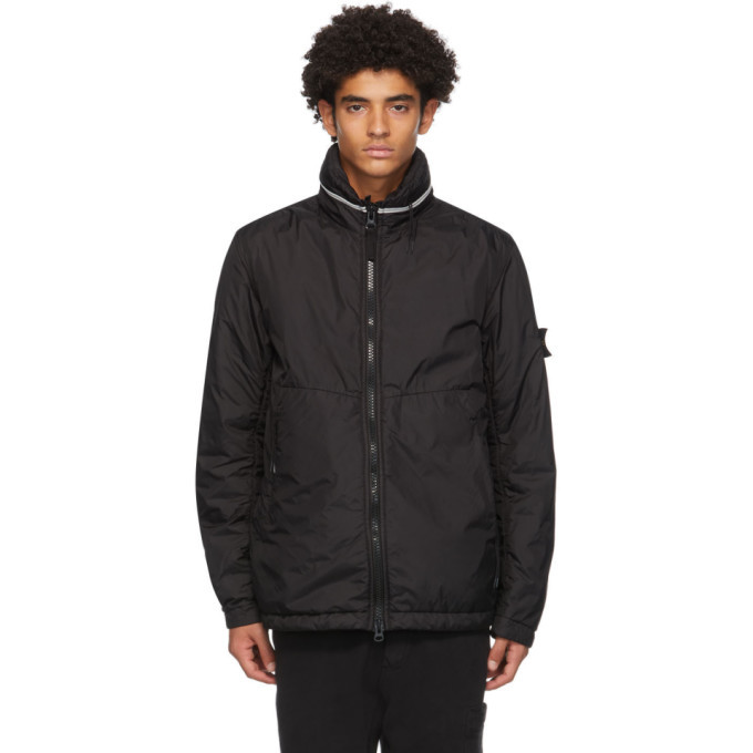 stone island crinkle reps ny jacket black
