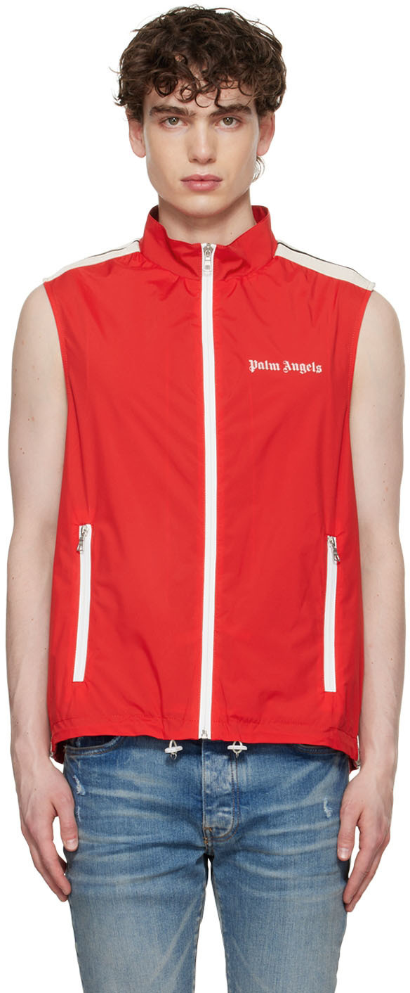 Palm Angels Red Classic Vest Palm Angels