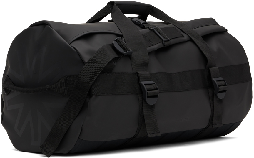 RAINS Black Waterproof Duffle Bag Rains