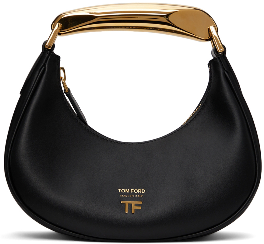 TOM FORD Black Calfskin Mini Shoulder Bag TOM FORD