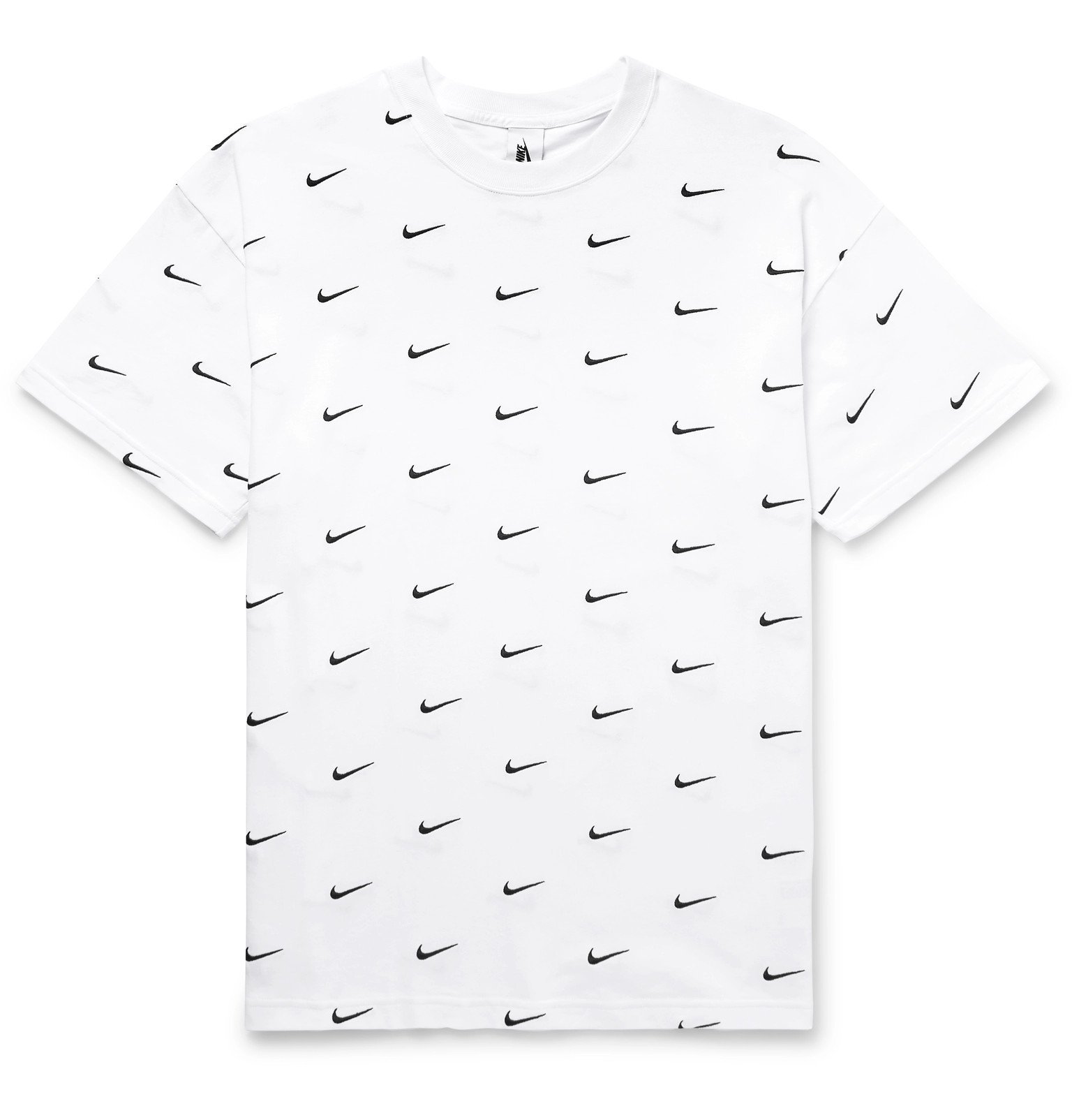 Nike - NRG Logo-Embroidered Cotton-Jersey T-Shirt - White Nike