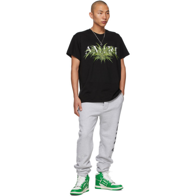 AMIRI Black Cannabis Diagram T-Shirt Amiri