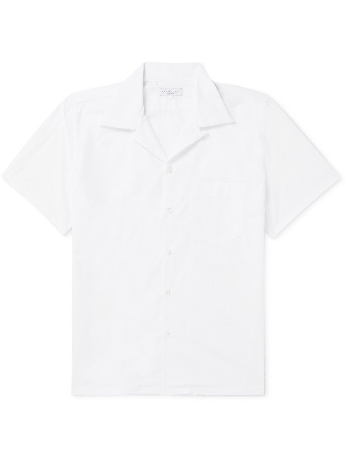 Richard James - Convertible-Collar Cotton-Twill Shirt - White Richard James