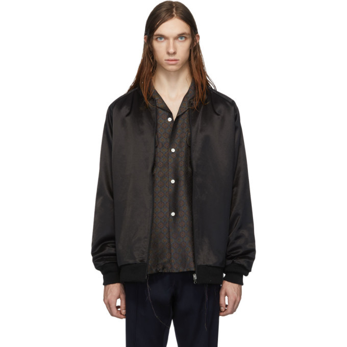 Needles Reversible Rib Collar Jacket Black | sdr.com.ec