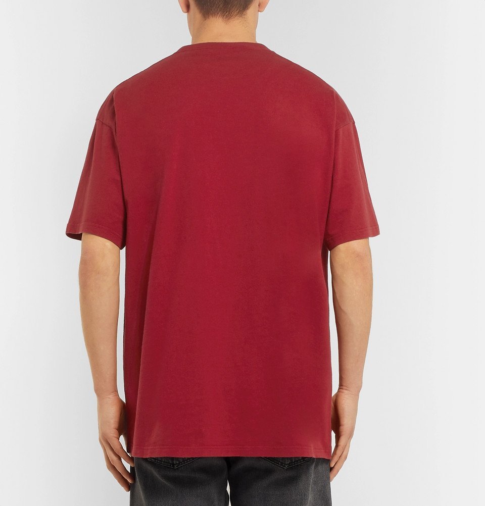 burgundy balenciaga shirt