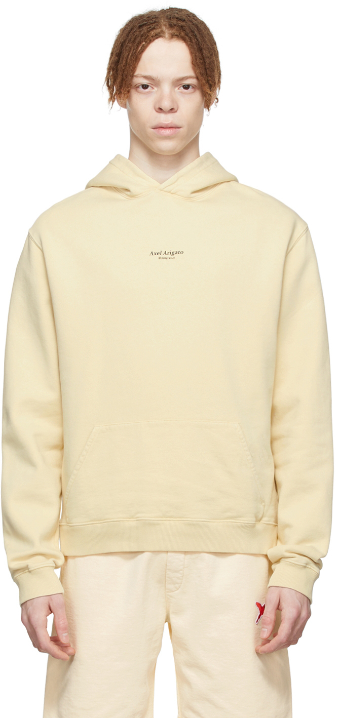 Axel Arigato Yellow Organic Cotton Hoodie Axel Arigato