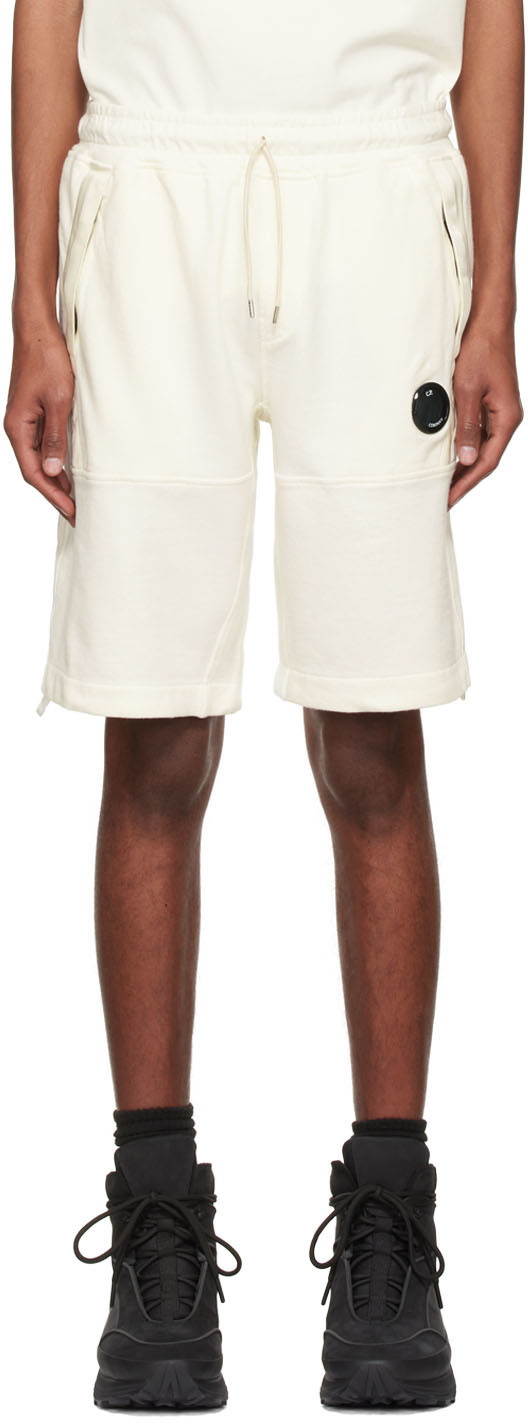 White Cotton Shorts C.P. Company