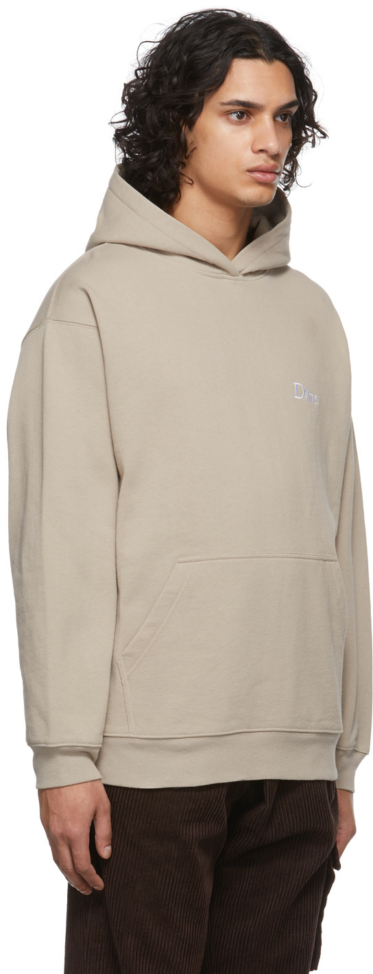 Dime Taupe Classic Small Logo Hoodie Dime