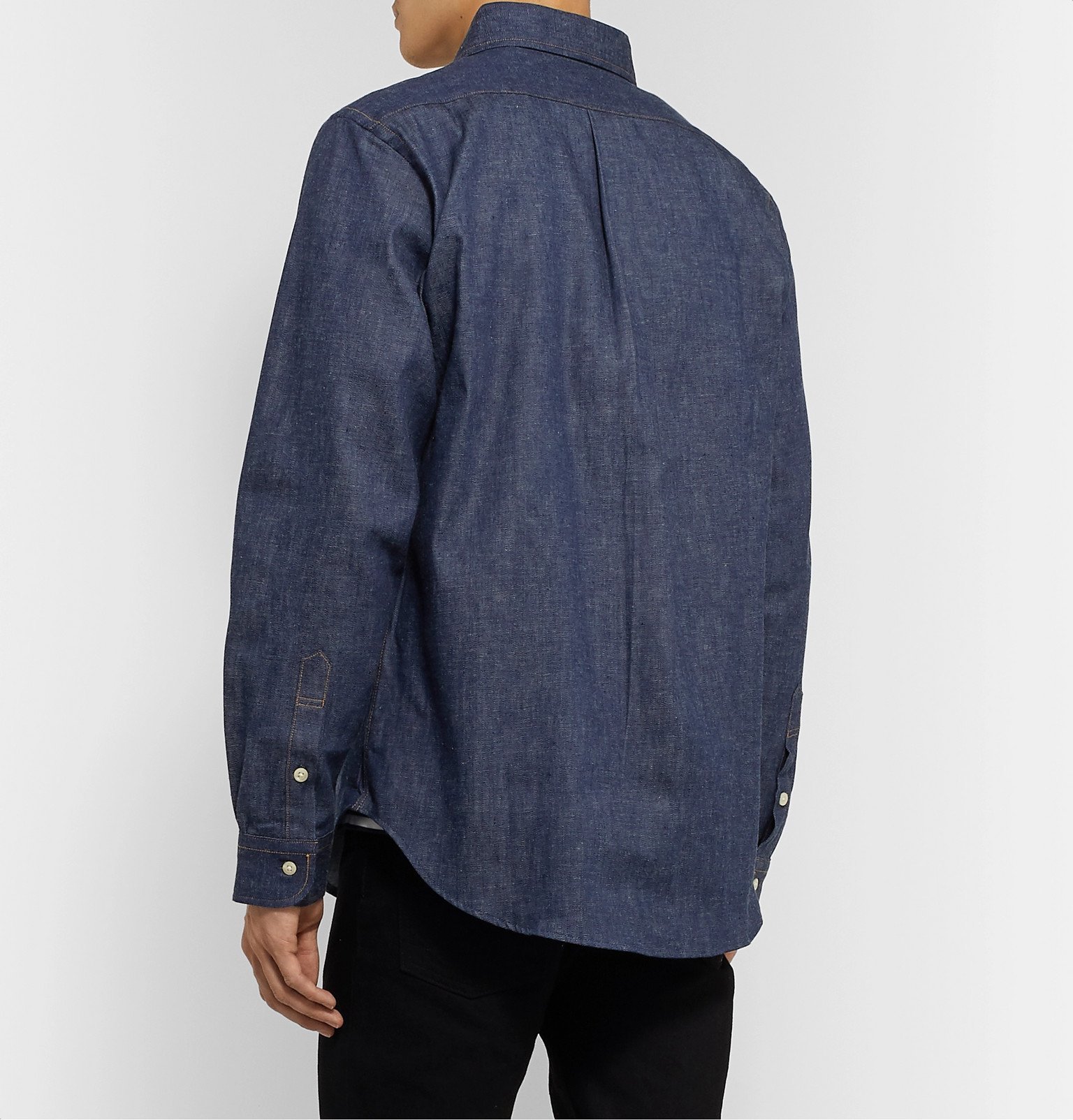 OrSlow ButtonDown Collar Denim Shirt Blue orSlow