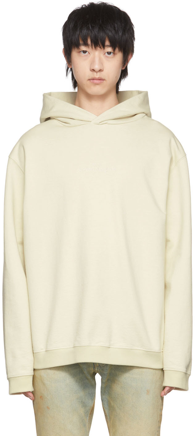 Maison Margiela OffWhite Cotton Hoodie Maison Margiela