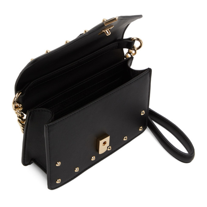 versace jeans couture studded flap over