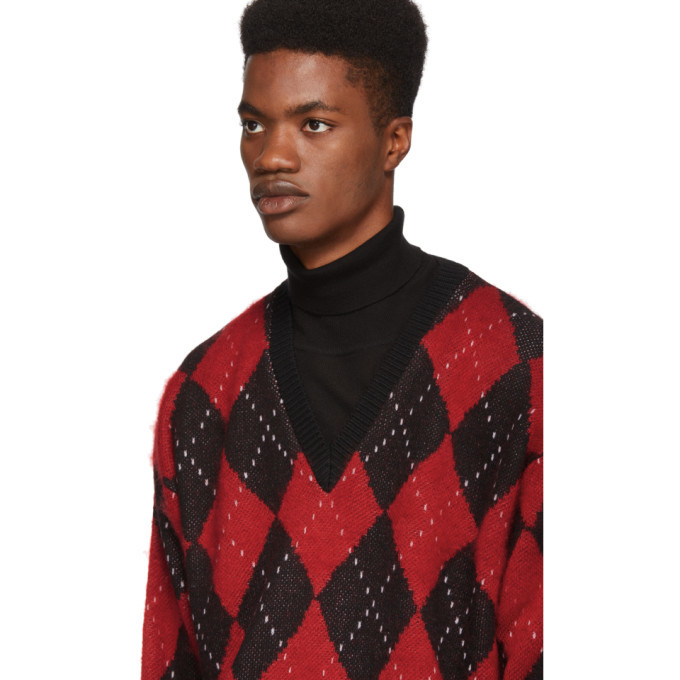 alexander mcqueen argyle sweater