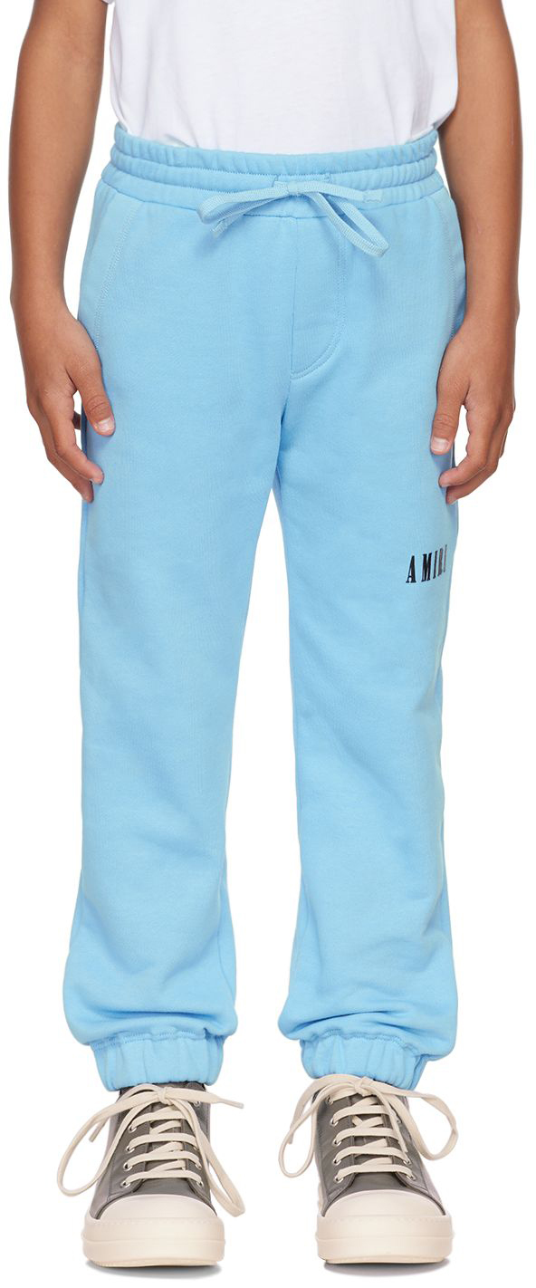AMIRI Kids Blue Bonded Lounge Pants Amiri