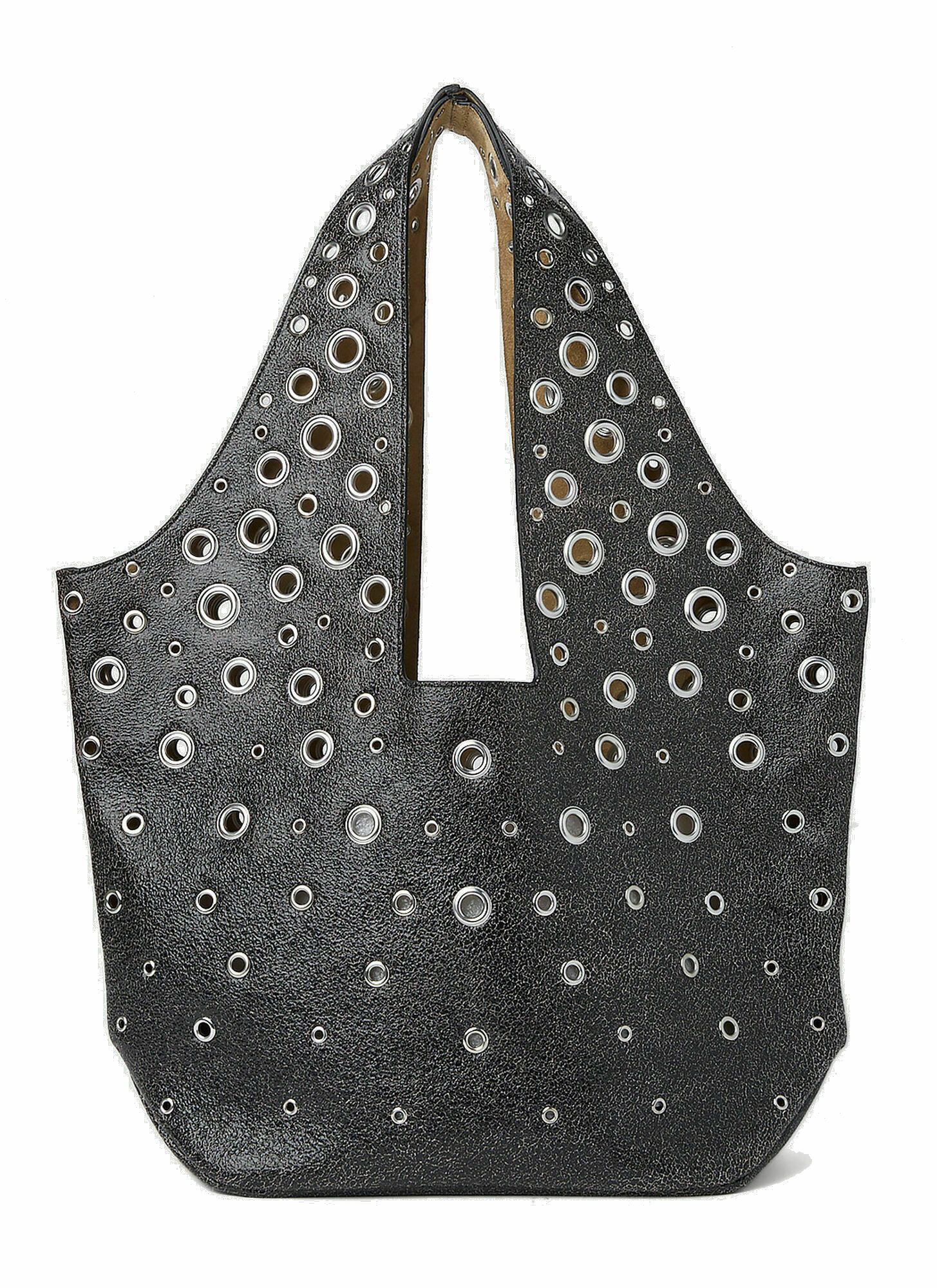 Paco Rabanne - Eyelet Shopper Bag in Black Paco Rabanne