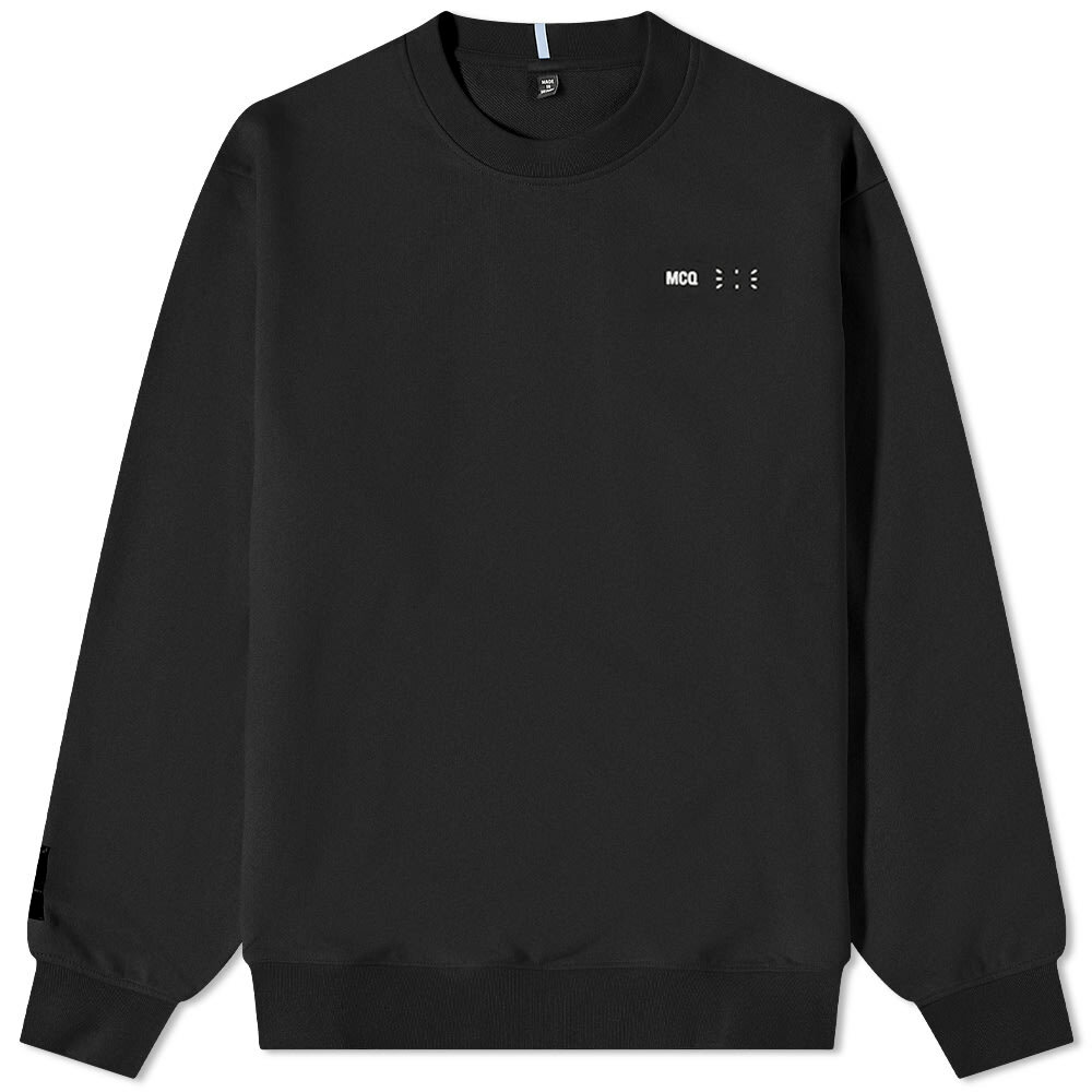 McQ Men's Icon 0 Crew Sweat in Darkest Black McQ Alexander McQueen