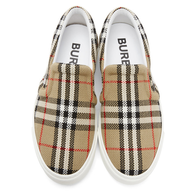 burberry slip on sneakers womens