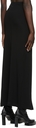 J6 Black Ribbed Maxi Thigh Split Skirt