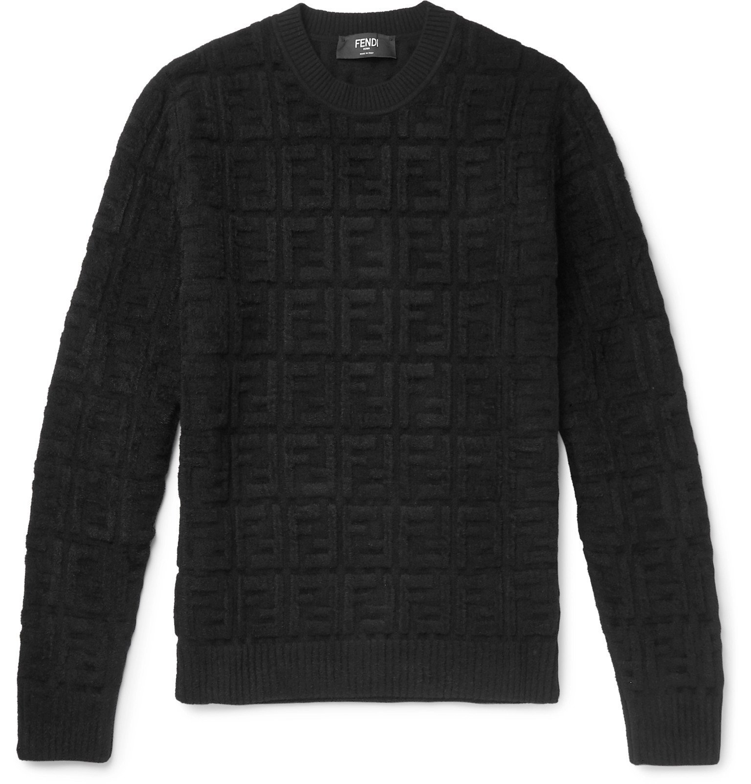 Fendi - Logo-Jacquard Chenille Sweater 
