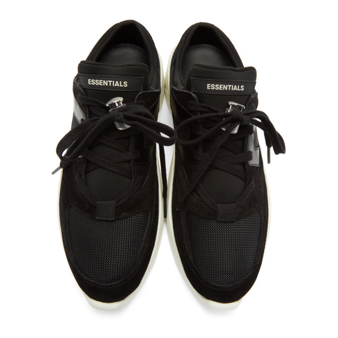 Essentials SSENSE Exclusive Black Backless Sneakers Essentials