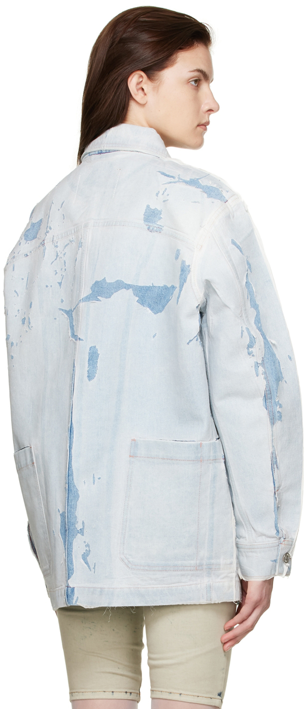 Diesel Blue Peel-Off Denim Jacket Diesel Diesel Blue Peel-Off Denim Jacket Diesel