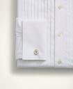 Brooks Brothers Men's Milano Slim-Fit Ten-Pleat Broadcloth English Collar Tuxedo Shirt | White