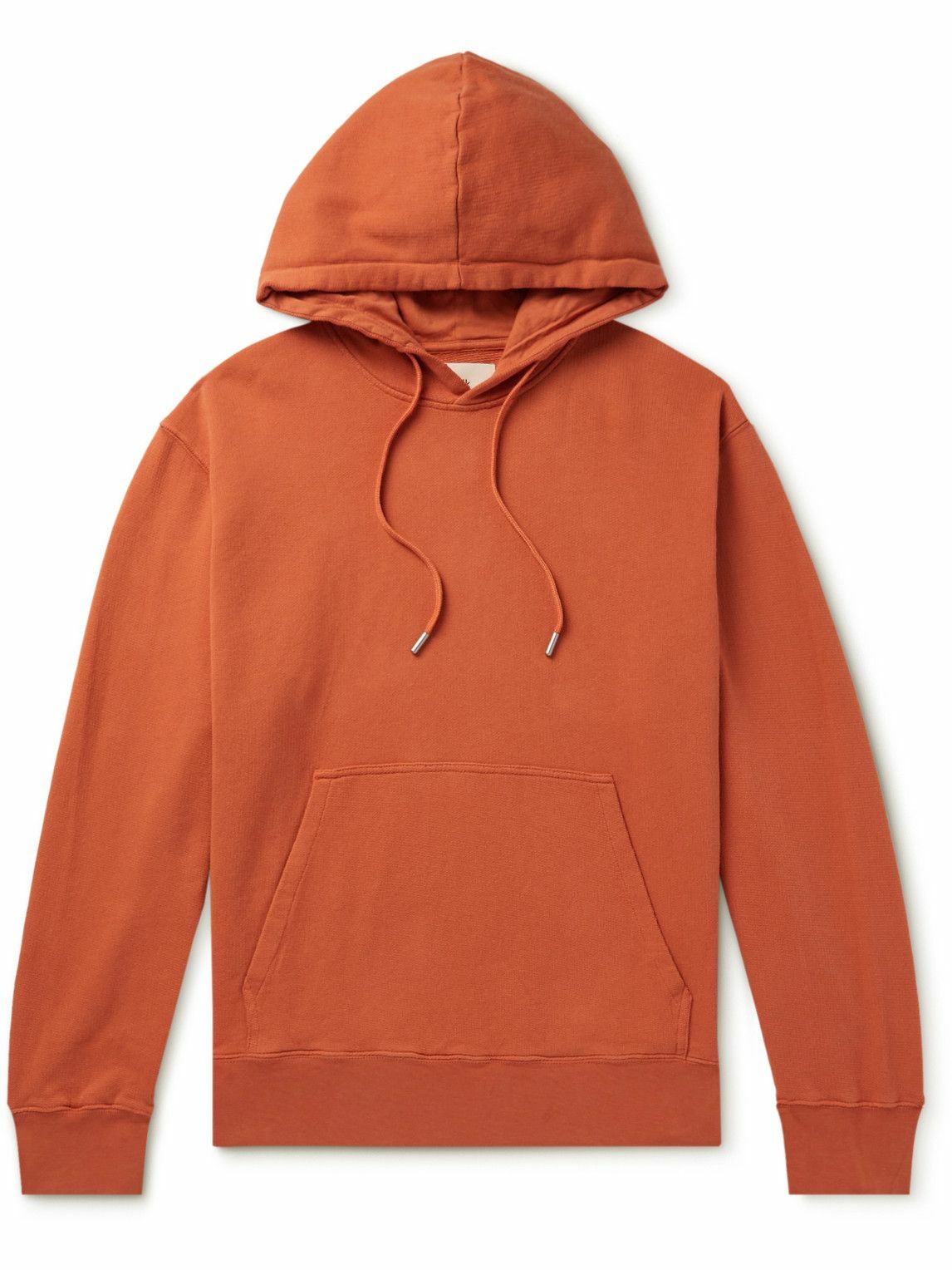 Folk Boxy Organic CottonJersey Hoodie Orange Folk