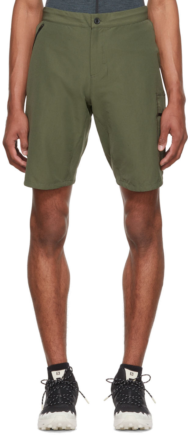 PEdALED Khaki Nylon Shorts