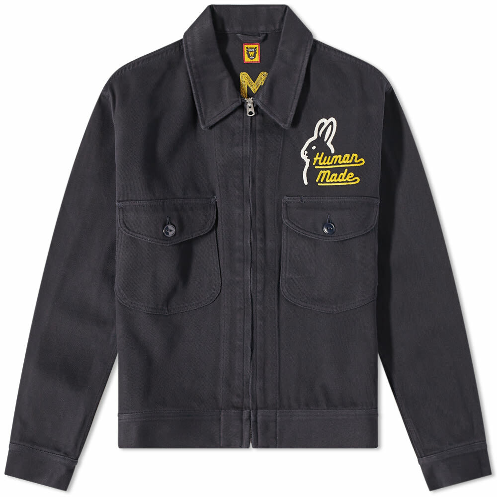 Human Made Men's Rabbit Work Jacket in Navy Human Made