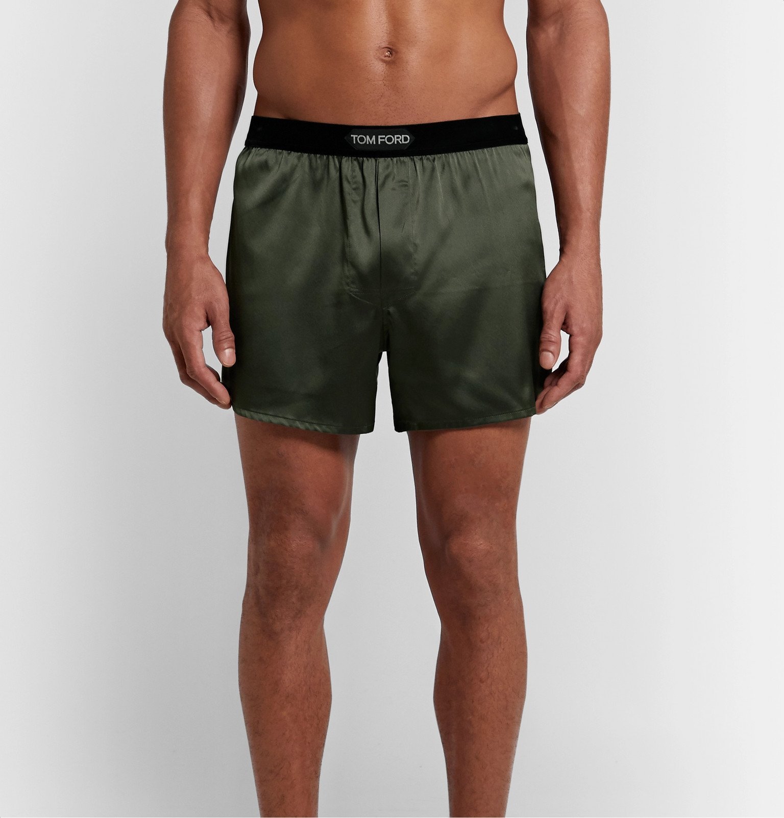 Tom ford silk satin shorts, 58% apagado autorización 